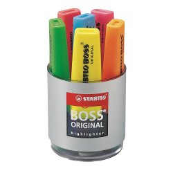 STABILO Pot a Crayons 6 Boss Assortis