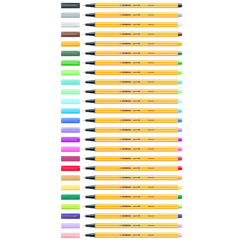STABILO Feutre à pointe fine point 88 mini, étui plastique