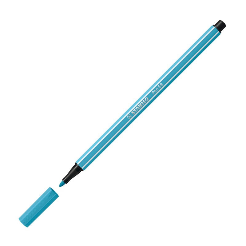 STABILO Stylo feutre Pen 68, bleu azur