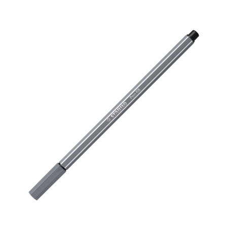 STABILO Stylo feutre Pen 68, tracé: 1,0 mm, gris foncé