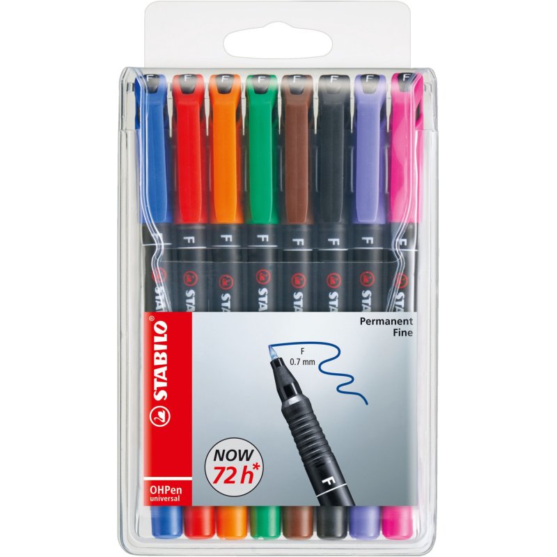 STABILO OHPen universal permanent, 8 Pack permanent marker