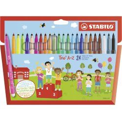 STABILO Trio A–Z stylo-feutre Fin Multicolore 24 pièce(s)