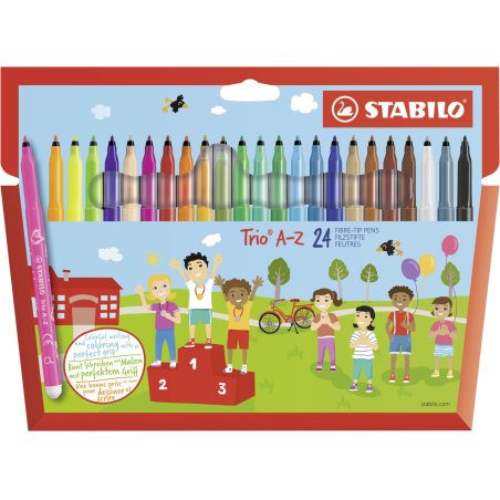 STABILO Trio A–Z felt pen Fine Multicolour 24 pc(s)