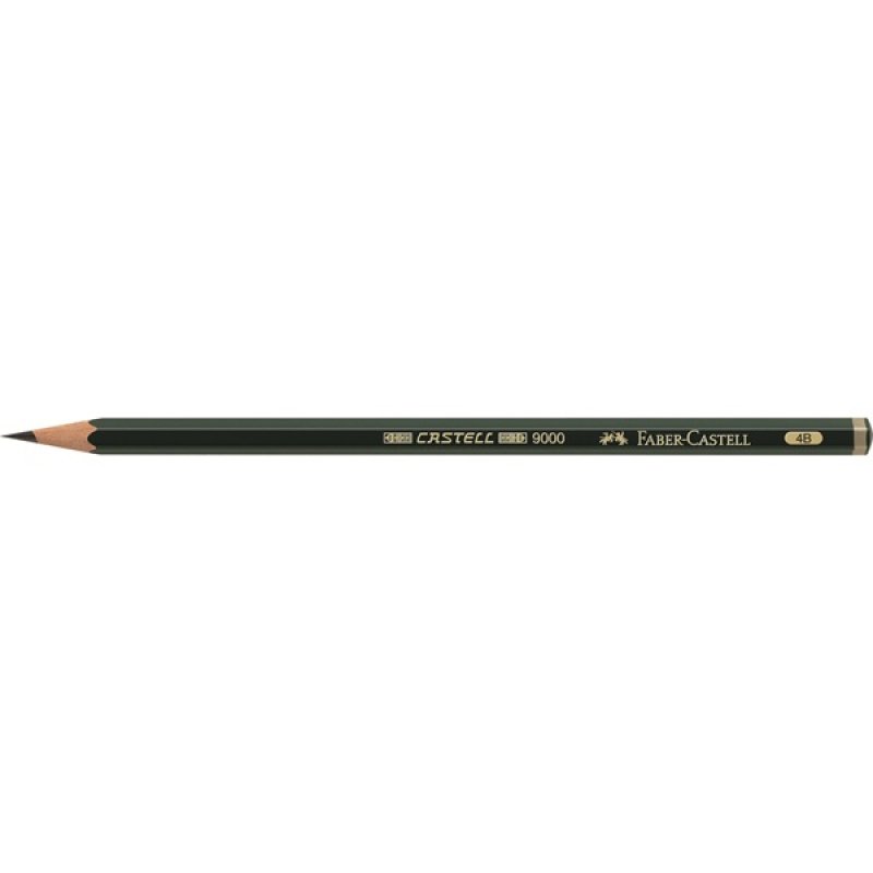 FABER-CASTELL Crayon CASTELL 9000, degré de dureté: 4B
