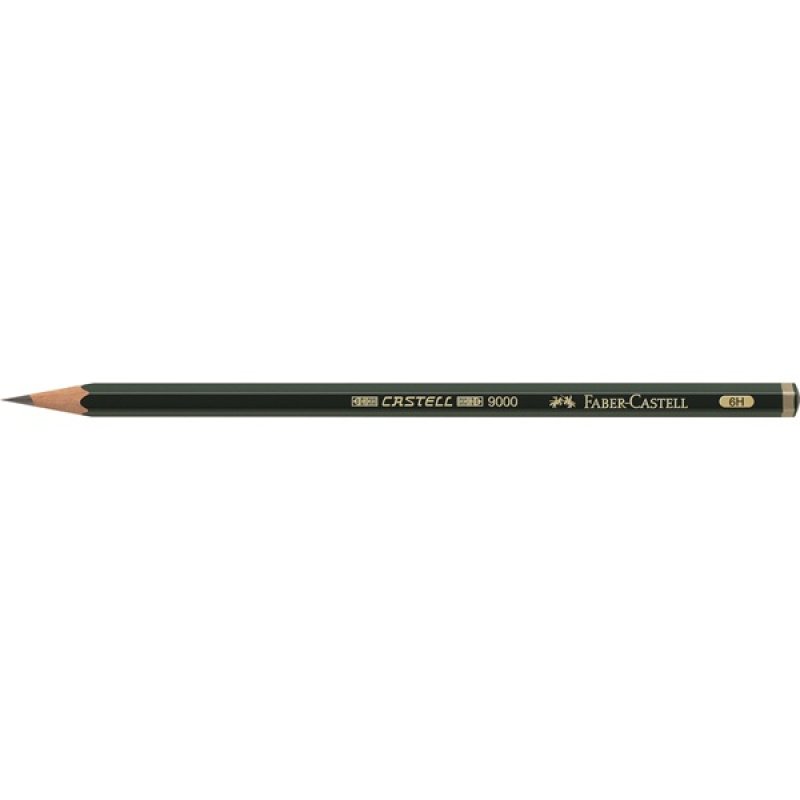 FABER-CASTELL Crayon CASTELL 9000, degré de dureté: 6H