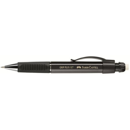 FABER-CASTELL Porte-mines GRIP PLUS 1307, noir-métallique