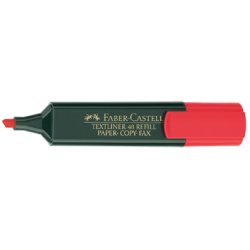 FABER-CASTELL Surligneur TEXTLINER 48 REFILL, rouge