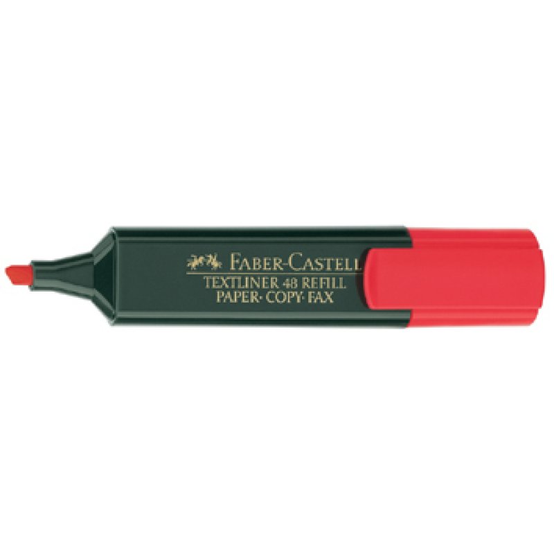 FABER-CASTELL Surligneur TEXTLINER 48 REFILL, rouge