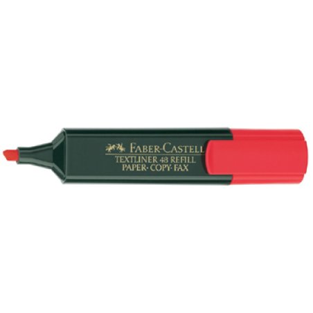 Faber-Castell 154821 marqueur 1 pièce(s) Pointe biseautée Rouge