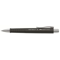 FABER-CASTELL Stylo à bille rétractable POLY BALL, noir