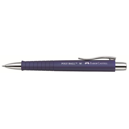 FABER-CASTELL Stylo à bille rétractable POLY BALL, bleu