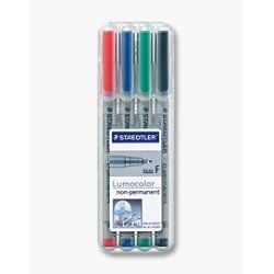 Staedtler 316 WP4 marqueur 1 pièce(s) Noir, Bleu, Vert, Rouge