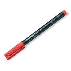 Staedtler Lumocolor 318-2 marqueur indélébile Pointe ogive Rouge 10 pièce(s)