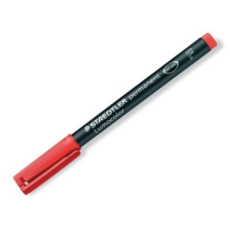 STAEDTLER Marqueur permanent 318F Lumocolor, rouge