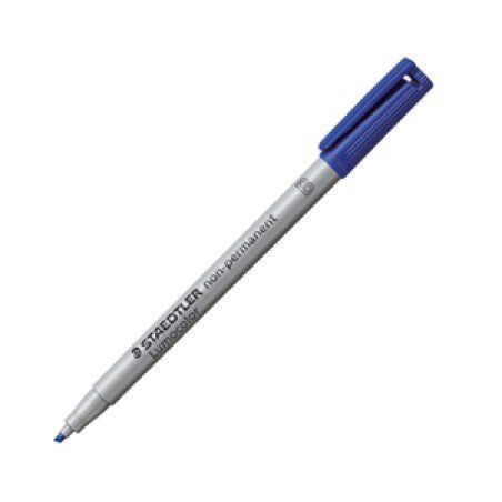STAEDTLER Marqueur non permanent 312B Lumocolor, bleu