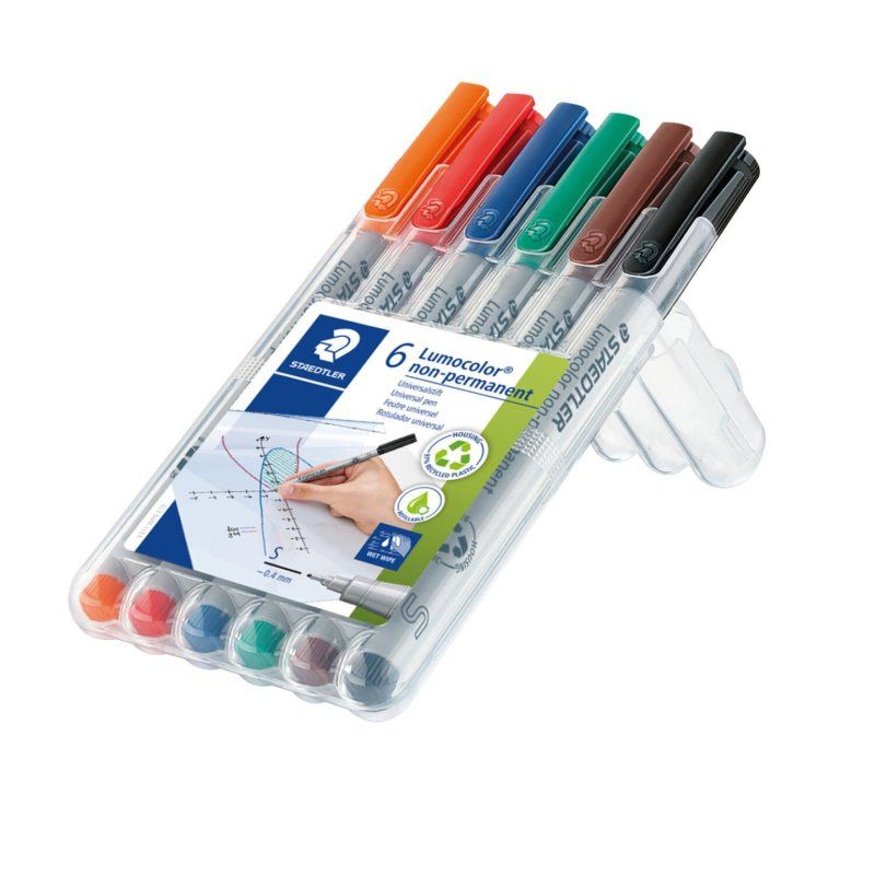 STAEDTLER Marqueur non permanent 311S Lumocolor, étui de 6