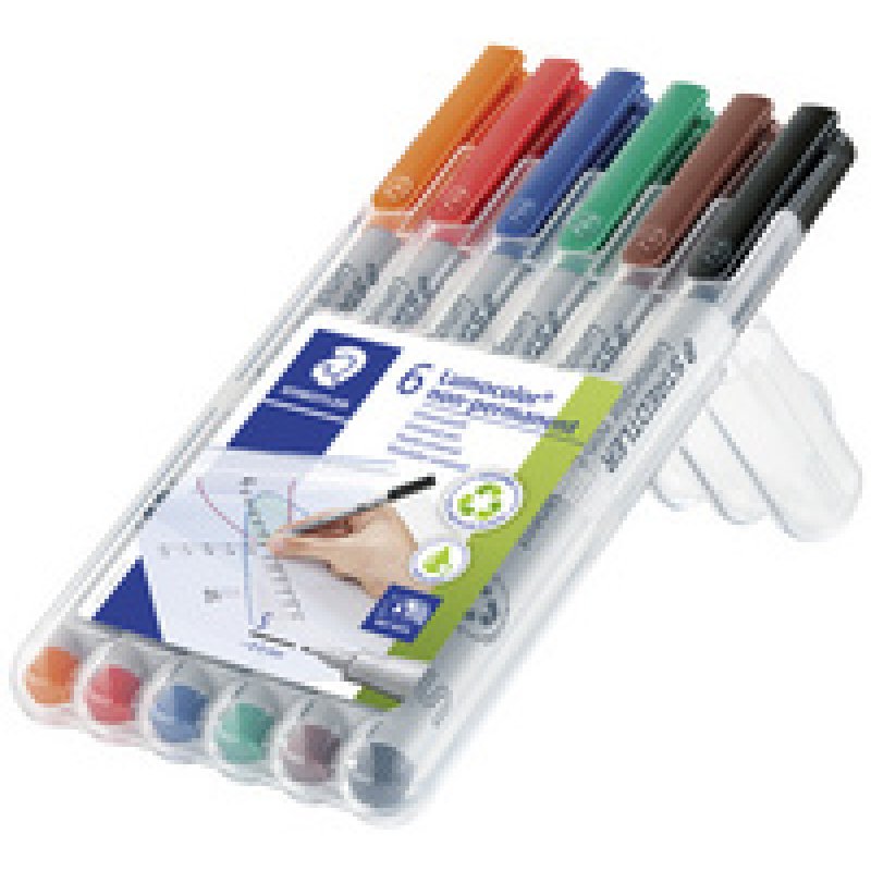 STAEDTLER Marqueur non permanent 311S Lumocolor, étui de 8