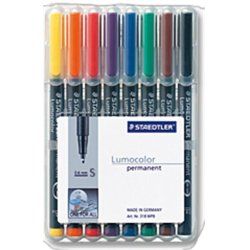 Staedtler 313 WP8 permanent marker Black, Blue, Brown, Green, Orange, Red, Violet, Yellow 1 pc(s)