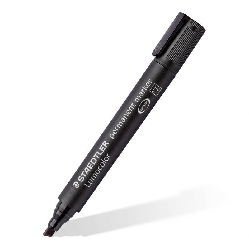 Staedtler Lumocolor 350 marqueur indélébile Pointe biseautée Noir 1 pièce(s)
