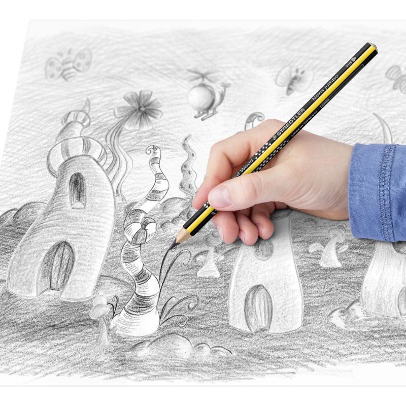 STAEDTLER Crayon de papier Noris jumbo, degré de dureté: HB