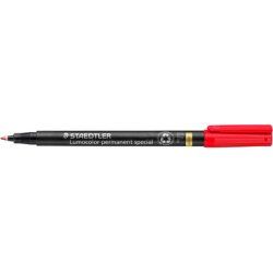 STAEDTLER Marqueur permanent 319F Lumocolor spécial, rouge