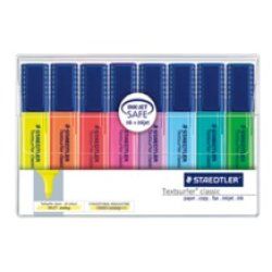 Staedtler Textsurfer classic 364 marqueur 8 pièce(s) Pointe biseautée Bleu, Vert, Orange, Rose, Rouge, Turquoise,