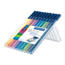 STAEDTLER Feutres triplus, étui de 10