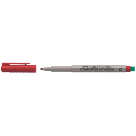 FABER-CASTELL Marqueur NonPermanent MULTIMARK M, rouge