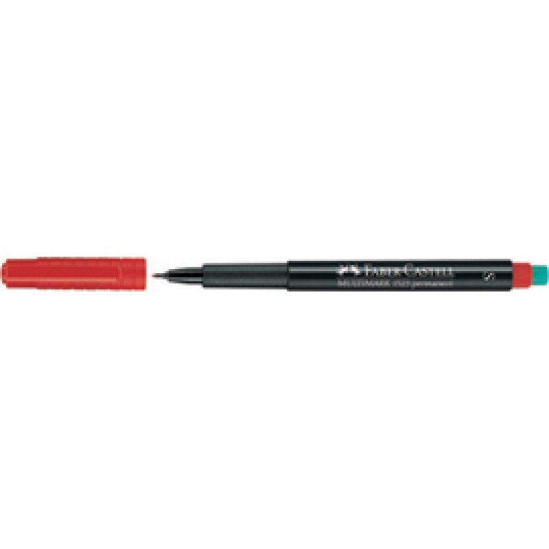 FABER-CASTELL Marqueur permanent MULTIMARK S, rouge