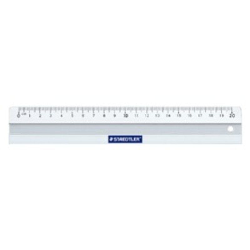 Staedtler Mars 563 Règle de bureau 200 mm Aluminium Blanc