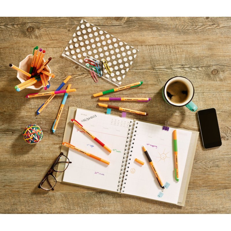 STABILO pointVisco Stylos à encre gel avec bouchon Fin Rouge 1 pièce(s)