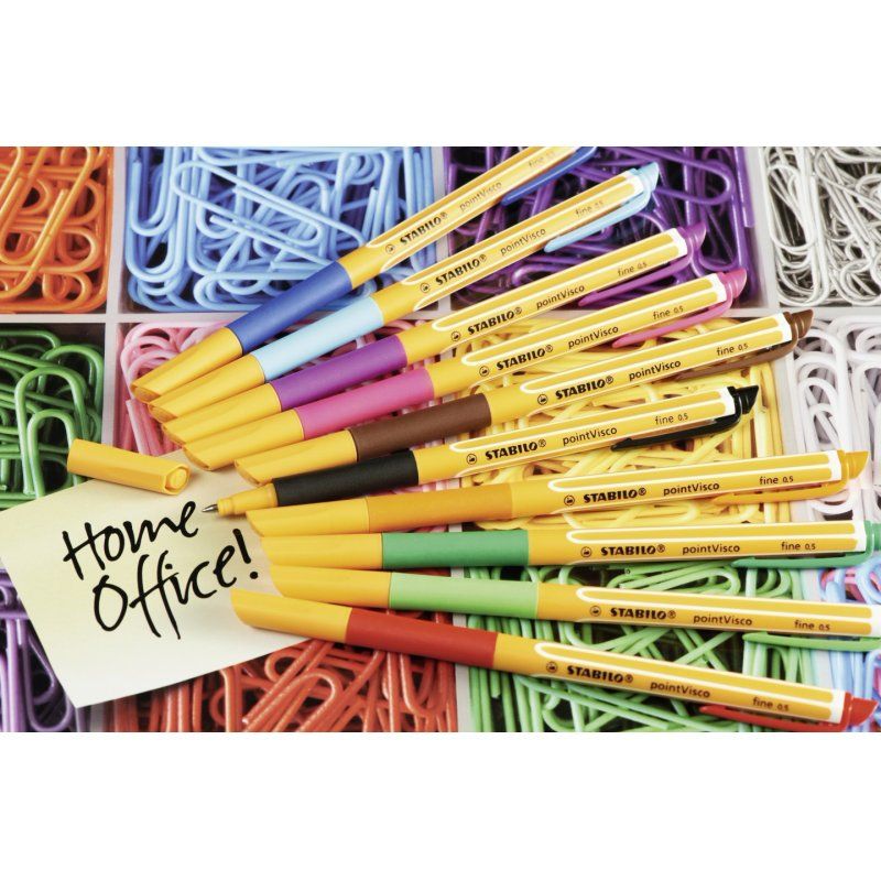 STABILO pointVisco Stylos à encre gel avec bouchon Fin Vert 1 pièce(s)