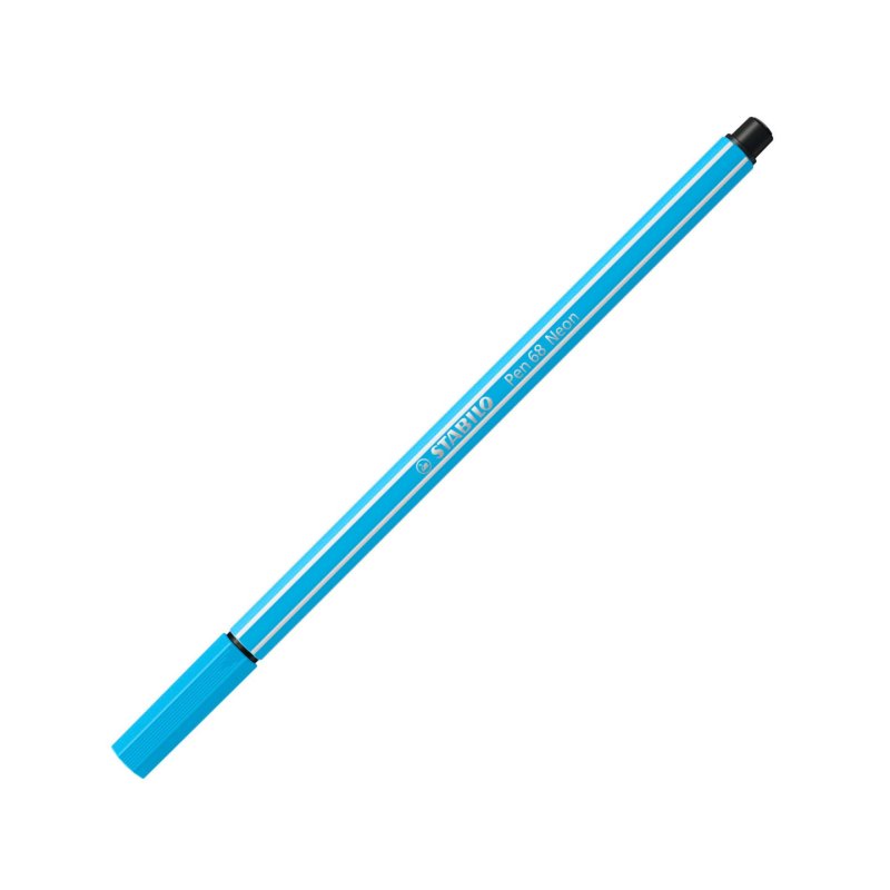 STABILO Stylo feutre Pen 68, bleu fluo