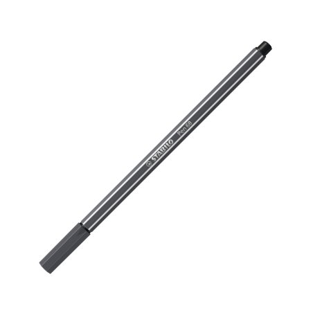 STABILO Stylo feutre Pen 68, gris noir