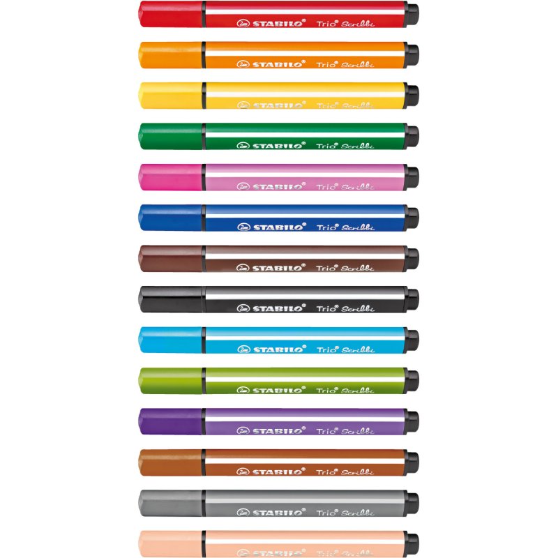 STABILO Stylo feutre Trio Scribbi, noir