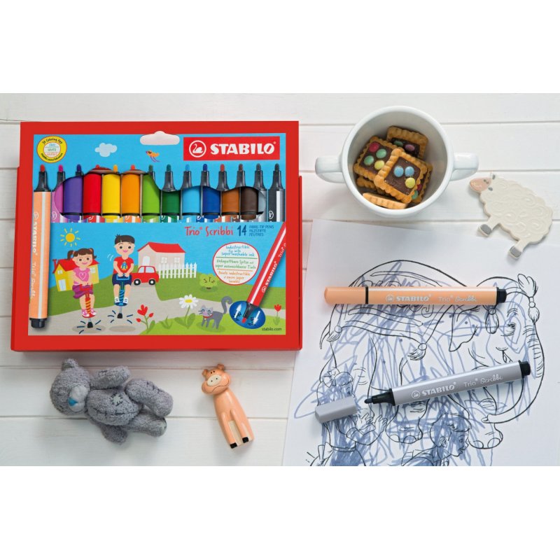 STABILO Trio Scribbi felt pen Black 1 pc(s)