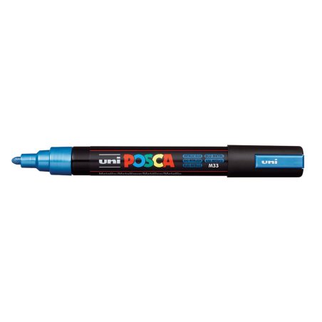POSCA PC-5M marker 1 pc(s) Bullet tip Metallic blue