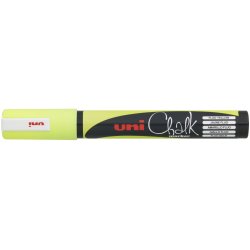 uni-ball Marqueur craie Chalk marker PWE5M, jaune fluo