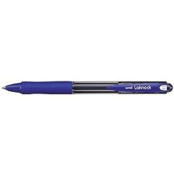 uni-ball Stylo bille rétractable Laknock, large, bleu