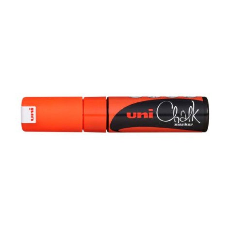 uni-ball Marqueur craie Chalk marker PWE8K, orange fluo