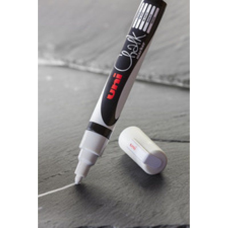 uni-ball Marqueur craie Chalk marker PWE5M, noir