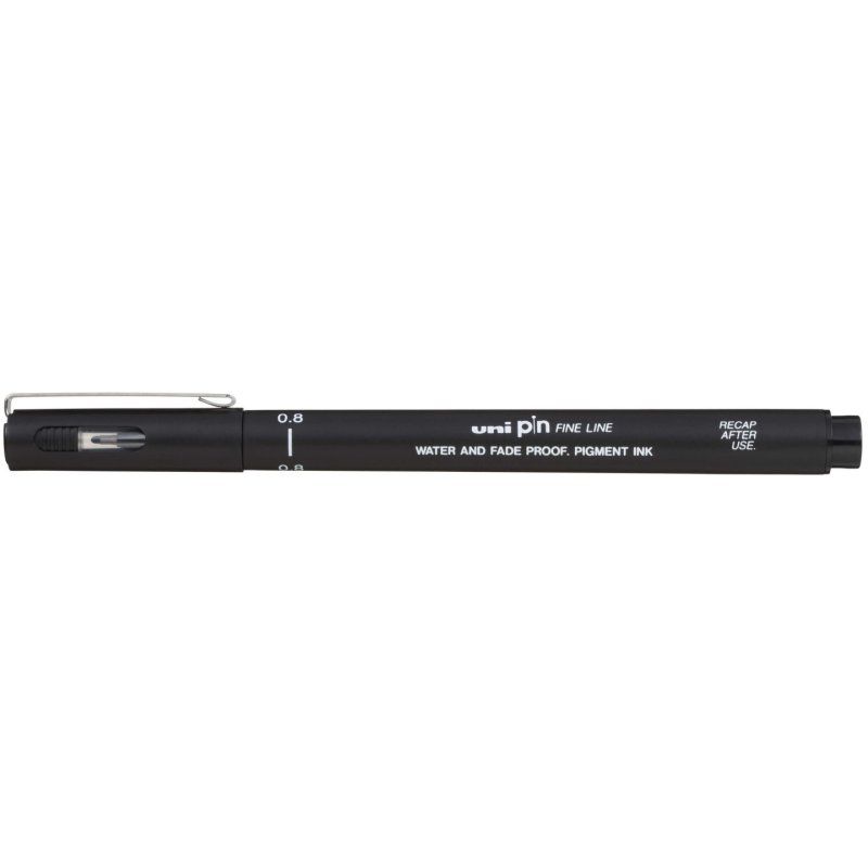 Uni-Ball Pin 08 fineliner Black 1 pc(s)