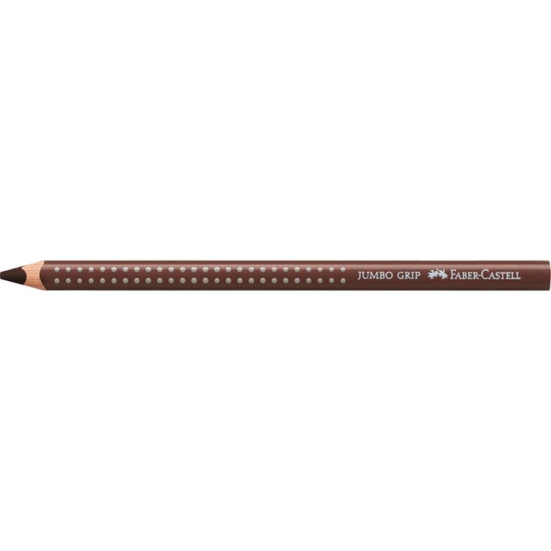 FABER-CASTELL Crayons de couleur JUMBO GRIP, marron choco