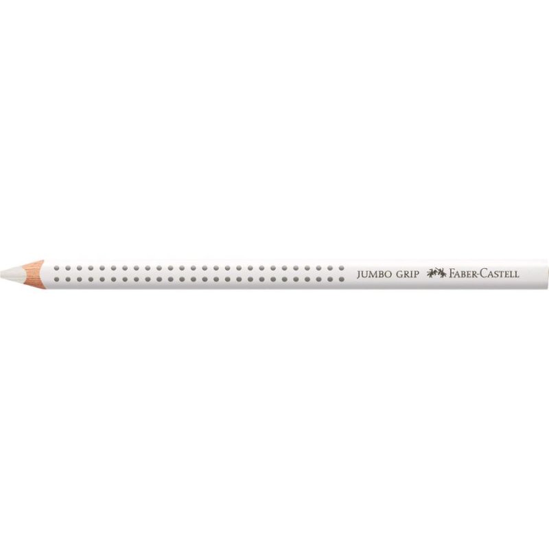FABER-CASTELL Crayon de couleur JUMBO GRIP, blanc