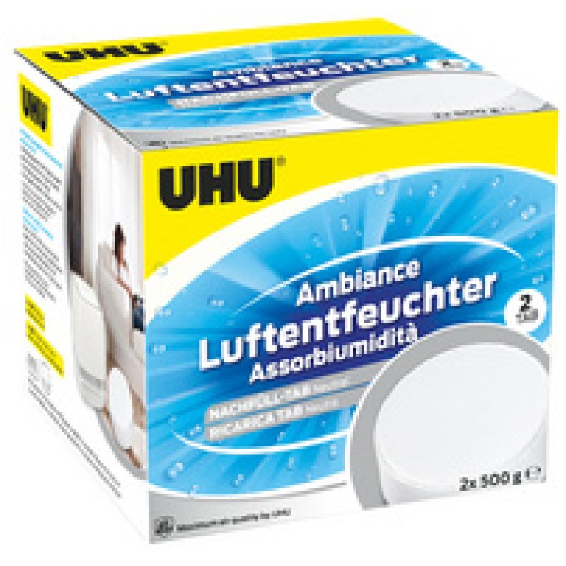 UHU Pastilles de recharge Ambiance, 2 x 100 g,neutre