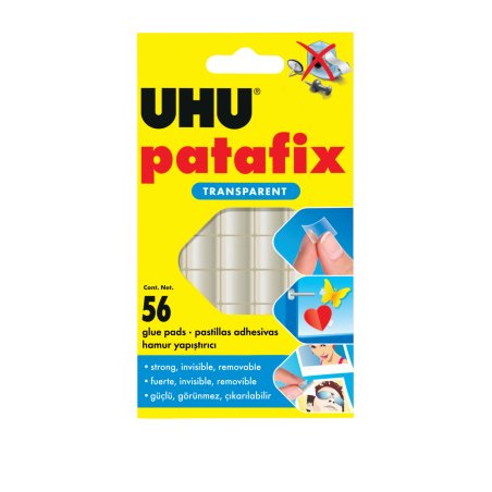 UHU Pastilles adhésives patafix, détachable, transparent
