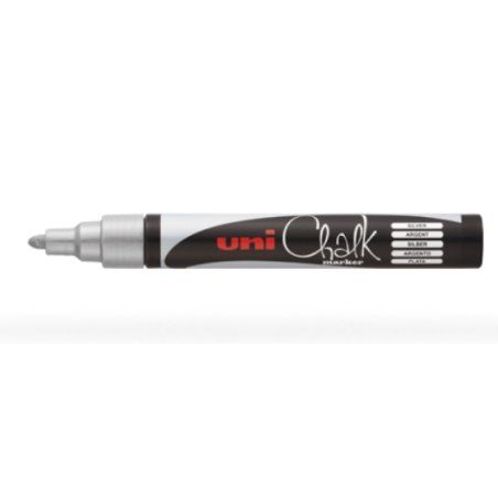 Uni-Ball ChalkGlass PWE5M AR chalk marker Silver 1 pc(s)