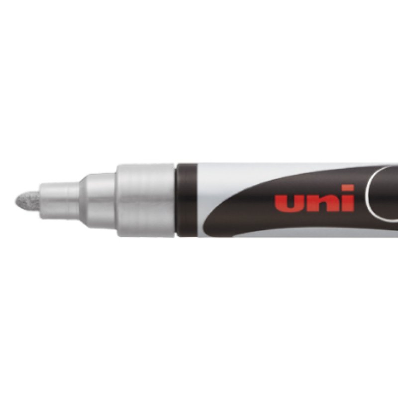 uni-ball Marqueur craie Chalk marker PWE5M, argent