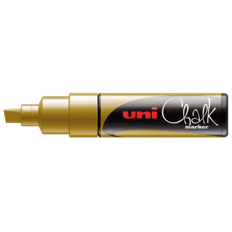 Uni-Ball ChalkGlass PWE-8K chalk marker Chisel Gold 1 pc(s)