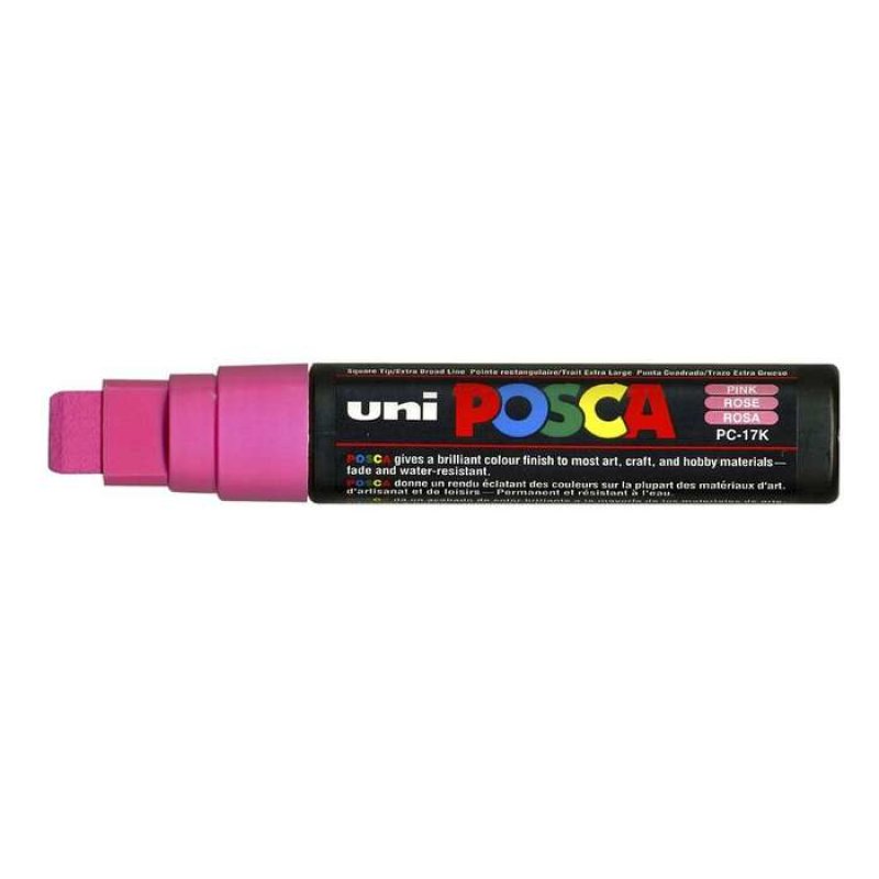 POSCA uni PC-17K marker 1 pc(s) Chisel tip Pink
